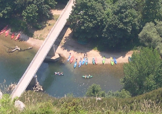 Vista aérea del puente