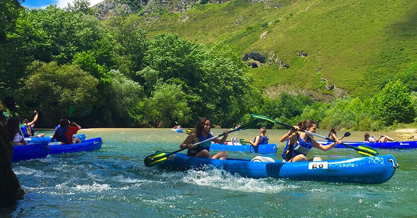 Descenso en Canoa del Río Sella en Asturias